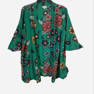 Avenue Green Floral Kimono